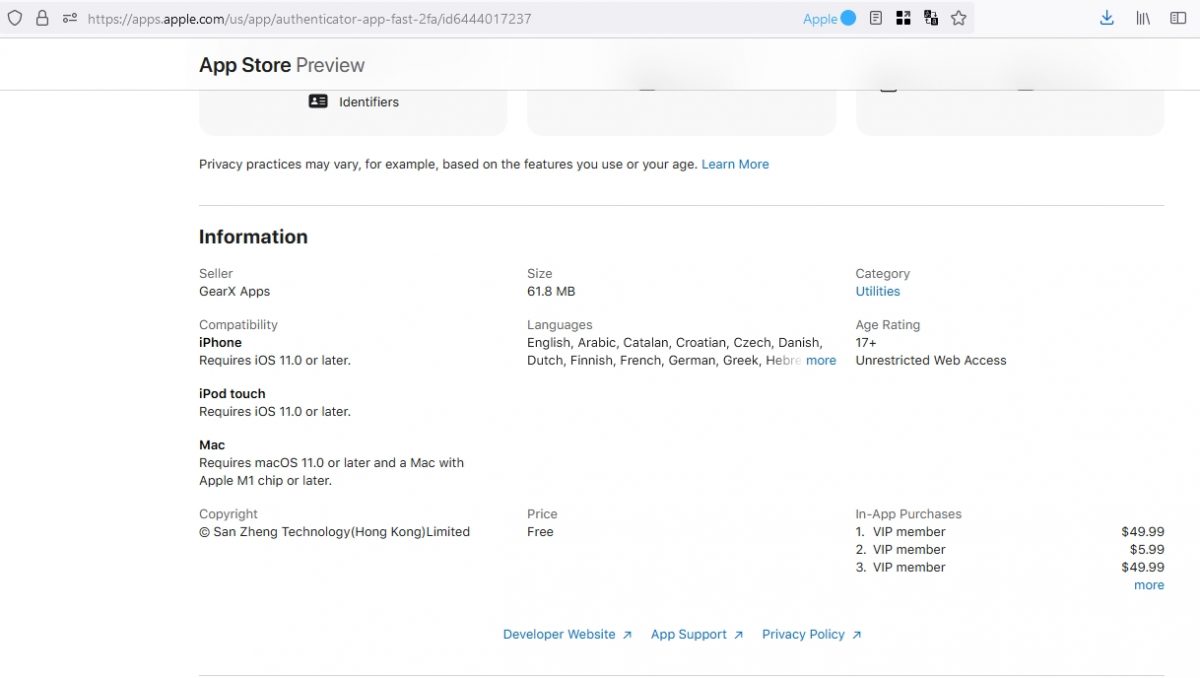 Fake iOS Authenticator apps 2FA are scamming users