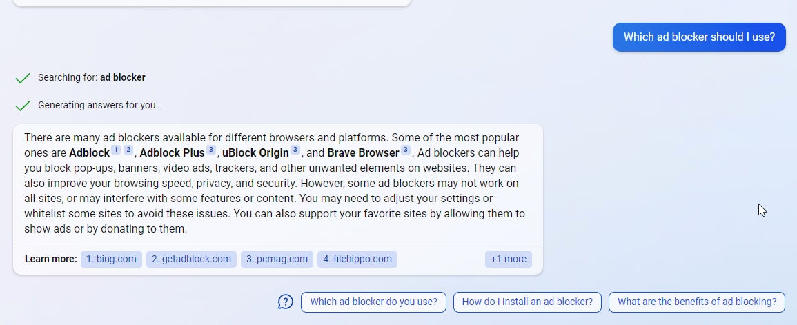 Microsoft Bing AI vs ChatGPT comparison