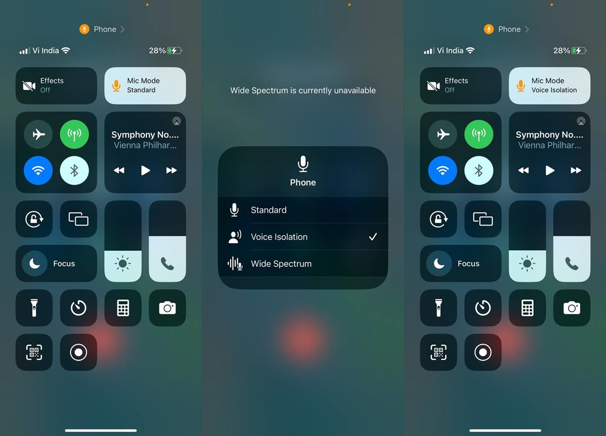 Voice Isolation for phone calls in iOS 16.4