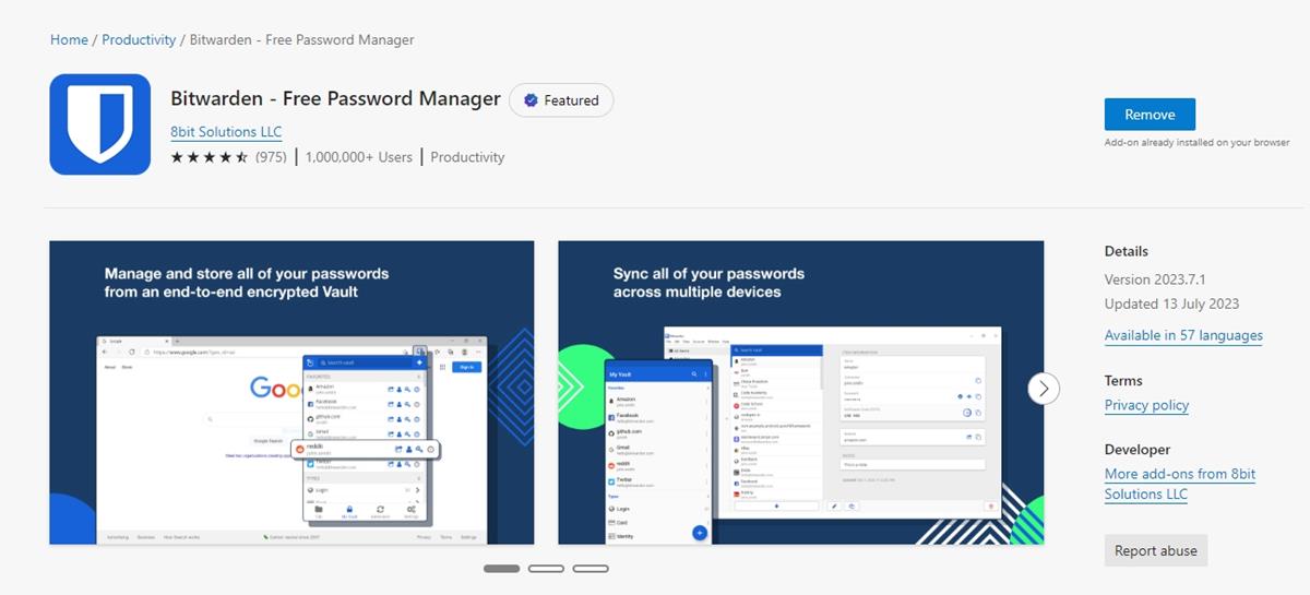Bitwarden updates its Microsoft Edge extension to fix performance issues