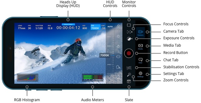 Blackmagic Camera app for iPhone