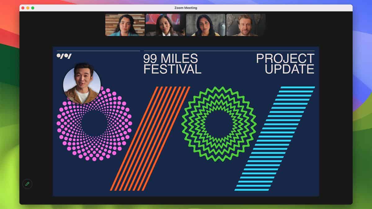 macOS Sonoma video conferencing