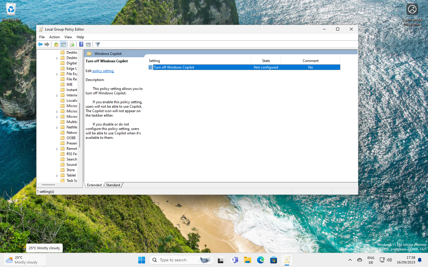 turn off windows copilot
