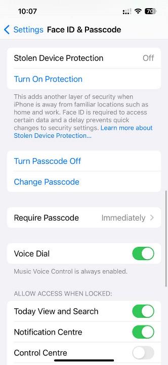 Stolen Device Protection in iOS 17.3