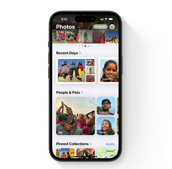 redesigned photos app in ios 18