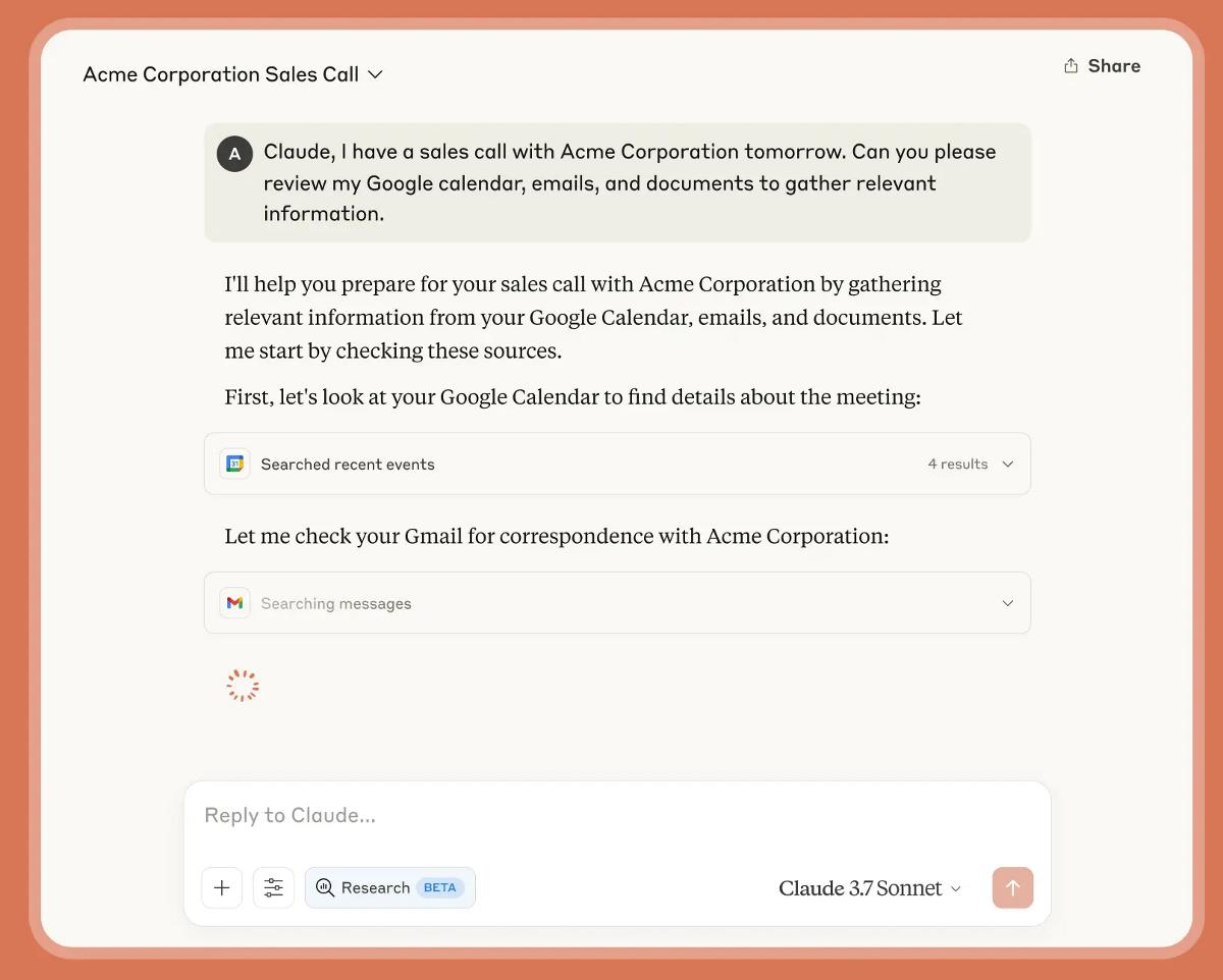 Claude AI gets Research Mode and Google Workspace integration