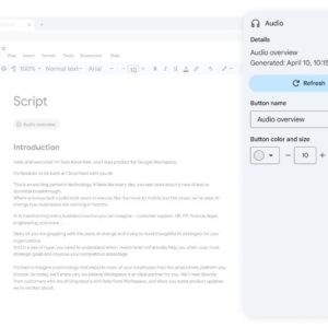 Google Docs introduces audio overviews to help users correct writing mistakes