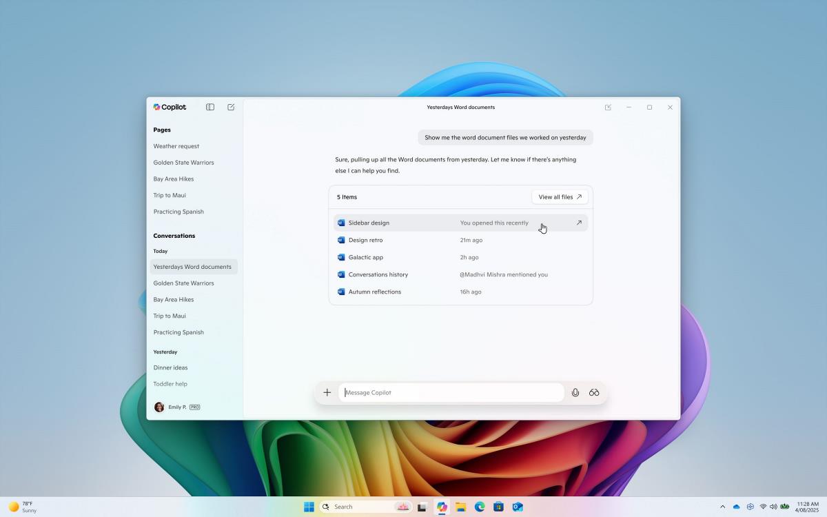 Microsoft's Copilot app gets improved file search and Copilot Vision