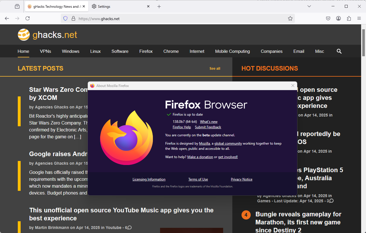 Firefox 137.0.2