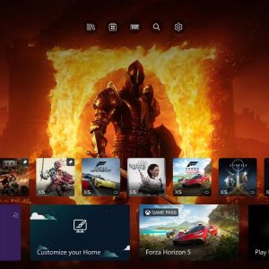 Xbox home screen customizations